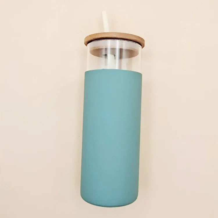 Drinking straw glass cup - Bellarte Enchanté Drinking straw glass cup